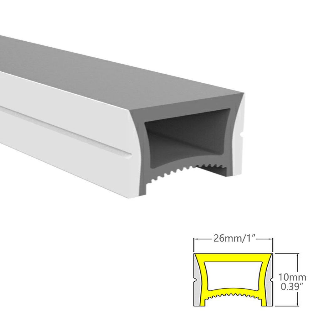 20*10mm Silicon Bendable LED Light Strip Diffuser Cover For 12mm PCB 20*10mm Silicon Bendable LED Light Strip Diffuser Cover For 12mm PCB